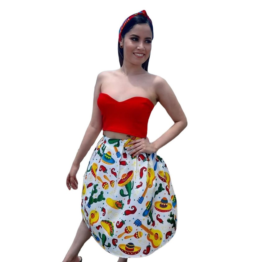 Sleeveless Sweetheart Top and Circle Skirt